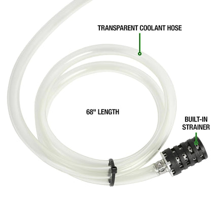OEMTOOLS 24444 Coolant System Refiller Kit, 5 Adapters, Eliminate Trapped Air, Test Radiator and Heating Core Lines for Leaks, Vacuum Fill Coolant Tool, Vacuum Leak Tester, Multi