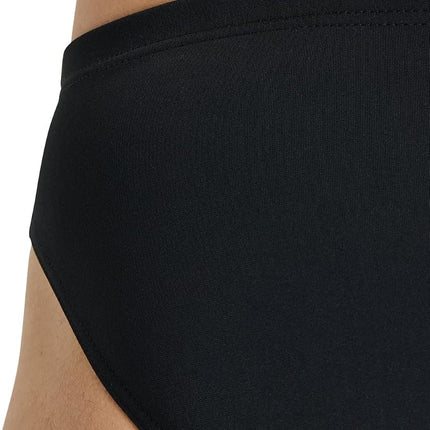 Arena Men's Standard Team Swim Briefs Solid, Black-White, 18