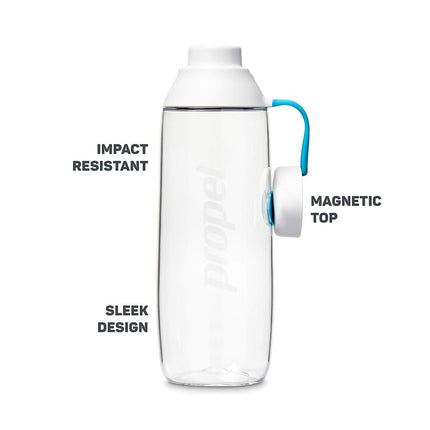 Propel Electrolyte Water Beverage Bottle 20oz White
