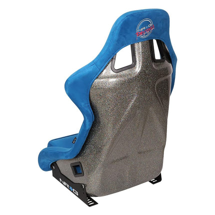 NRG Innovations NRG-FRP-302BL-ULTRA Universal Fixed Back Bucket Racing Seat for 6-Point Harnesses, Size L, Blue Seat Cover