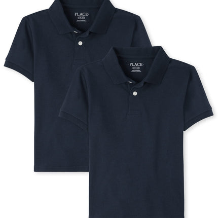 The Children's Place Boys' Short Sleeve Pique Polo
