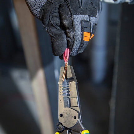 Wire Cutter And Wire Stripper, Cuts Solid Wire and Stranded Wire, with Screw Shearing KLEIN TOOLS K12055