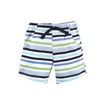 Hudson Baby Unisex Baby Cotton Bodysuit, Shorts and Shoe Set, Surf Dude, 12-18 Months