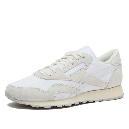 Reebok Men's Classic Nylon Sneaker, White/Barely G