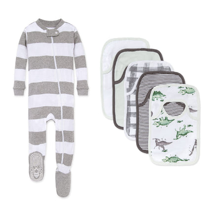 Burt's Bees Baby baby-girls Zip-up Footed Sleeper 