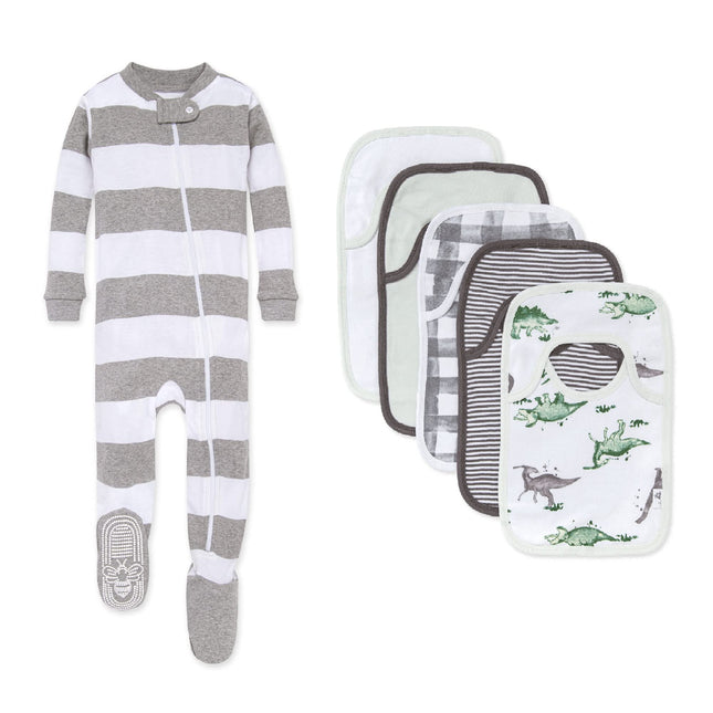 Burt's Bees Baby baby-girls Zip-up Footed Sleeper 