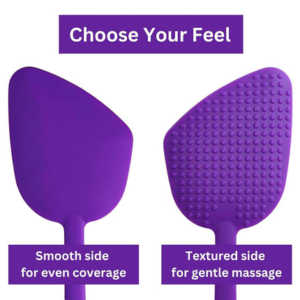 Bendable Lotion Applicator for Back & Body (Microfiber Mitt Included) - Sunscreen, Self Tanner, Medication, Body Lotion Applicator for Back
