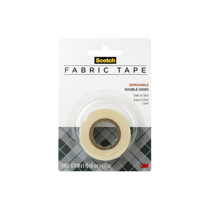 Scotch Create Removable Double-Sided Fabric Tape, 3/4 in x 5 yd (FTR-1-CFT)