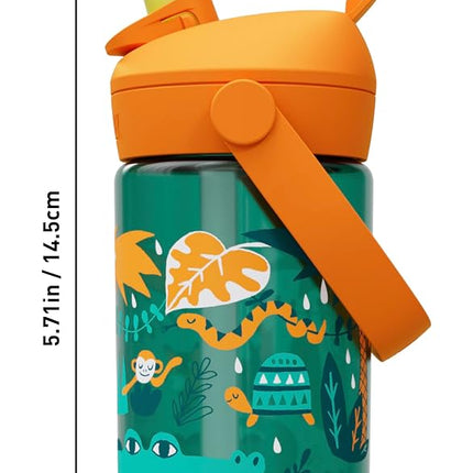 Camelbak THRIVE FLIP STRAW KIDS 0,4L – gourde de sport – étanche – taille adaptée aux enfants – fermeture facile à boire – idéale en déplacement – Animaux de la jungle, taille : OS