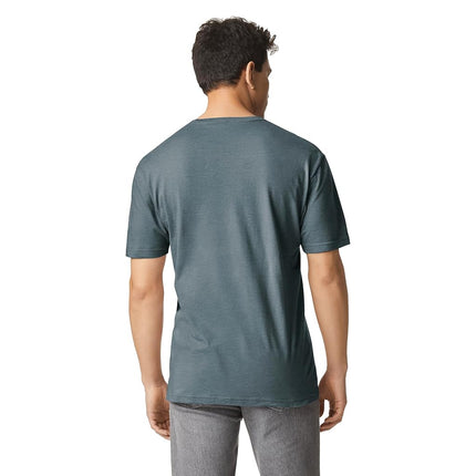 Gildan Men's Fitted Cotton T-Shirt, 2-Pack, Dark Heather, Large