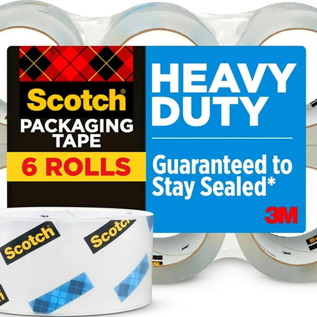 Scotch Super Strength Packaging Tape 3850-6, 1.88 Inches x 54.6 Yards, 6-Rolls