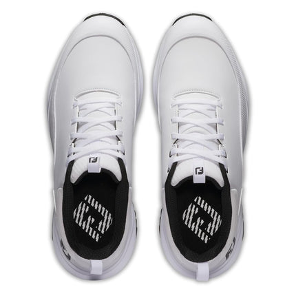FootJoy Men's Tour Rival Golf Shoe, White/White/Black, 8 X-Wide