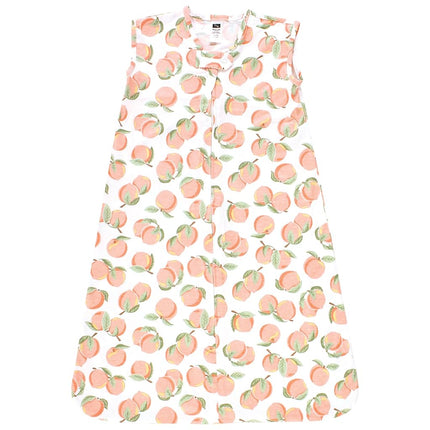 Hudson Baby Unisex Baby Cotton Sleeveless Wearable Sleeping Bag, Sack, Blanket, Peach, 0-6 Months