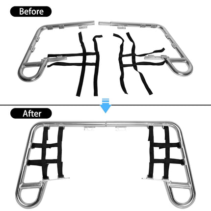 ECOTRIC Aluminum Nerf Bars Foot Pegs Compatible with Honda 1987-88 TRX 250X 1993-2009 TRX 300EX 300X Pair