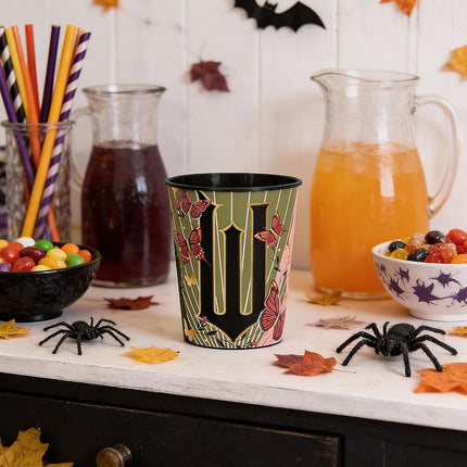 Wicked Party Reusable Plastic Favor Tumbler - 16 oz. (1 Pc.) - Durable & Washable Cup, Bold Halloween Print - Perfect for Trick-or-Treat Stations, Class Parties & Boo-Bash Favors