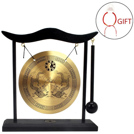 Gong de bureau Feng Shui Zen Art en laiton H1303