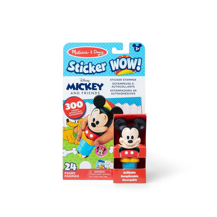 Melissa & Doug Sticker Wow 24-Page Activity Pad and Sticker Stamper, 300 Stickers, Arts and Crafts Fidget Toy Collectible Character � Disney Mickey Mouse