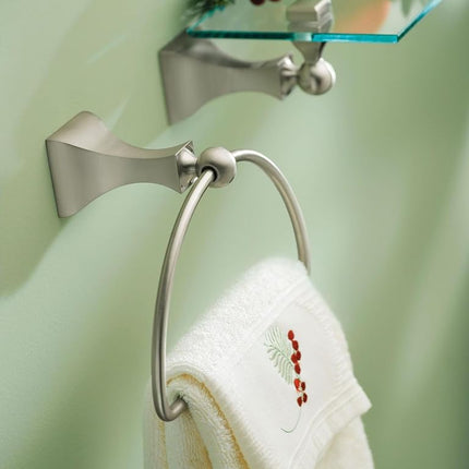 Moen DN8390BN Retreat Glass Shelf, Brushed Nickel