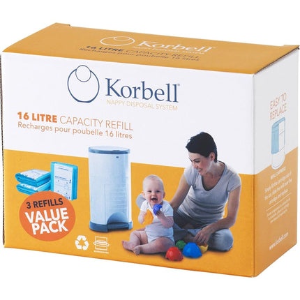 KORBELL Nappy Disposal BIN Liners (3PK)