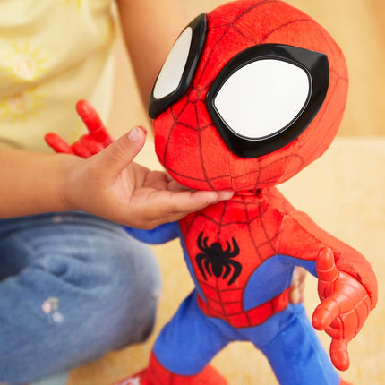 SPIDEY AND HIS AMAZING FRIENDS Marvel Dance 'N Crawl Spidey Interactive Plush Toy with 20 Phrases & Sounds, 2 Songs, Superhero Toy for Ages 3+