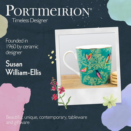 Portmeirion Sara Miller SMCG78914-XG Chelsea Mug - Dark Green, 120 Count (Pack of 1)