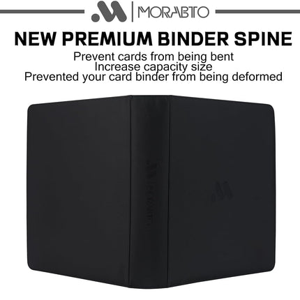 MORABTO Card Binder 20 Pocket,Trading Card Binder Holds up to 2000 Cards with 50 Sleeves,Zipper Card Holder Album Compatible with TCG Card/Game Cards/Sports Card