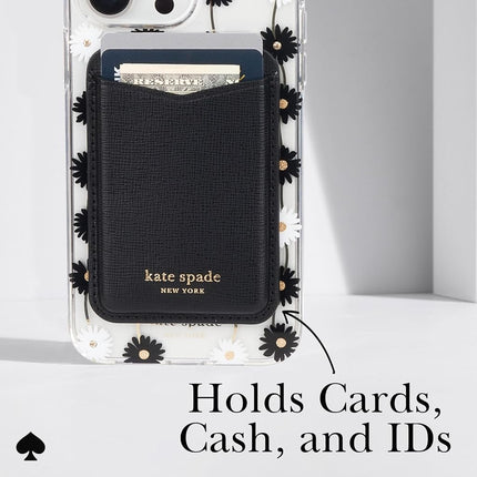 Kate Spade New York Magnetic Wallet/Card Holder - Compatible with MagSafe Phones and Cases - Black