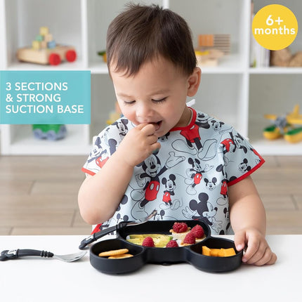 Bumkins Bumkins - Silicone Grip Dish - Disney Mickey Mouse