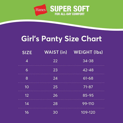 Hanes Ultimate Culottes pour filles, Coton biologique 100% pur confort, Slips et shortys, Paquet de 8, Shorty - Rose bleu uni et motifs, 6