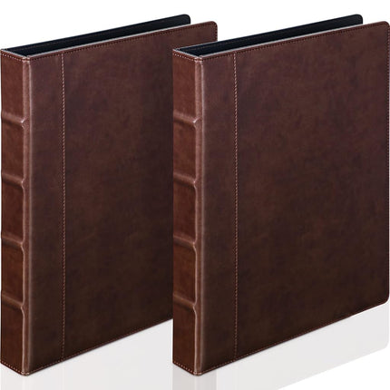 Marspark 2 Pcs Vintage Hardback 3 Ring Binder Prof