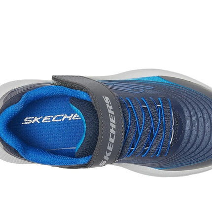 Skechers Boys' Microspec Advance Trainer, Navy, 10 UK Child