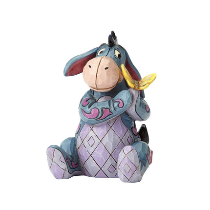 Enesco Disney Traditions by Jim Shore Winnie The Pooh Eeyore Holding Butterfly Miniature Figurine, 3.25 Inch, Multicolor