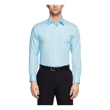 Van Heusen Men's Dress Shirt Fitted Poplin Solid, 