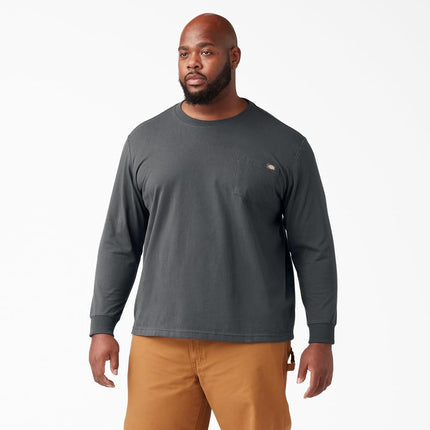 Dickies Men's Big-Tall Long Sleeve Heavyweight Crew Neck, Charcoal, XXX-Large/Tall