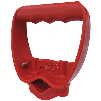 Back-Saving Tool Grip, Multi-Tool Handle, Labor-Saving Ergonomic Snow Shovel or Rake Handle Attachment, RED