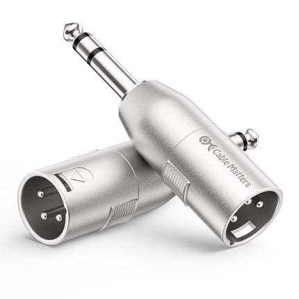 Cable Matters 2-Pack 6.35mm 1/4 Inch TRS to XLR Ad