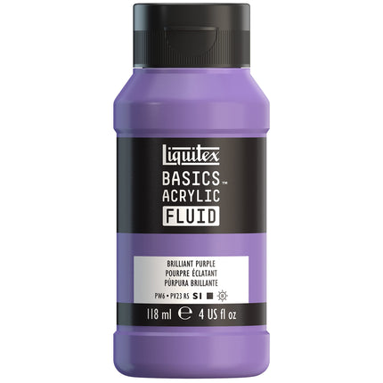 Liquitex BASICS Acrylic Fluid Paint, 118ml (4-oz) 