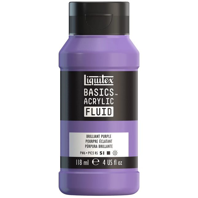 Liquitex BASICS Acrylic Fluid Paint, 118ml (4-oz) 