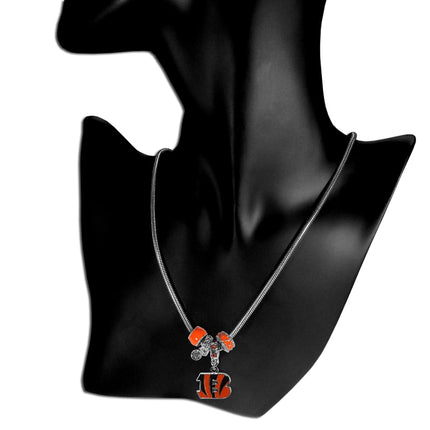 Siskiyou Sports NFL Cincinnati Bengals Euro Bead Necklace, 18-Inch
