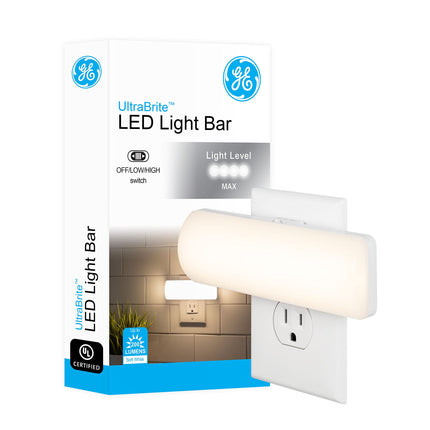 GE Ultrabrite LED Light Bar Night Lights Plug Into