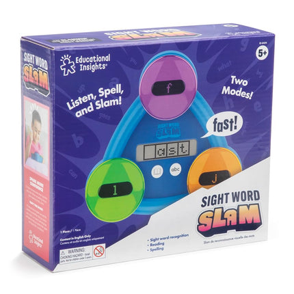 Learning Resources Sight Word Slam, Sight Word Games, Ages 5+, Learn Over 185 English Sight Words, 2 Modes, Electronic Educational Word Game for 1 Player, Phonics Games