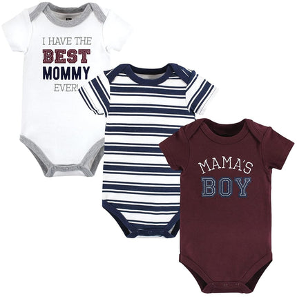 Hudson Baby Lot de bodies bébé en coton, Mamas Boy, 18-24 mois