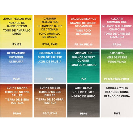 Winsor & Newton Cotman Water Colour Paints - 1/2 Napf, Bluebox, 8 Farben
