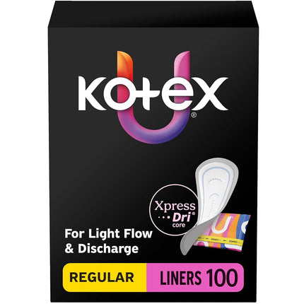 Kotex Absorbent Wrapped Liners, Light Absorbency, 