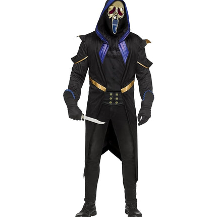 Fun World Mens' Dead By Daylight Masquerade Ghost Face Costume, One Size Regular, Multi-Color