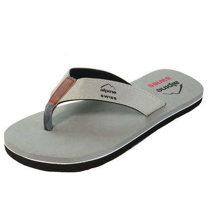 alpine swiss Mens Flip Flops Beach Sandals EVA Sol
