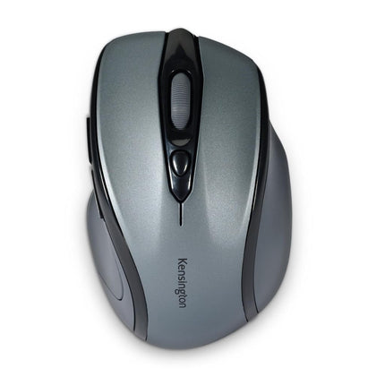 Kensington Pro Fit Wireless Mouse - Mid-Sized 5-Button Optical Home Office Wireless Mouse with Ergonomic Right-Handed Shape and Plug & Play Set Up - Compatible with Windows & MacOS - Grey