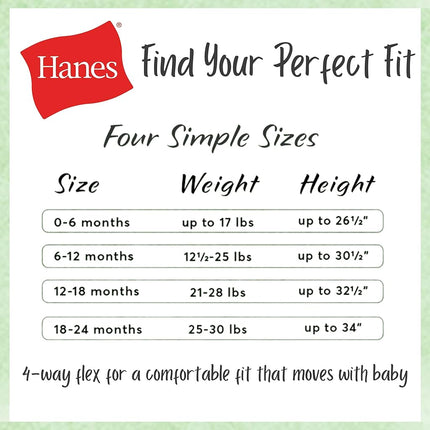 Ropa Hanes Unisex para Bebés, Vestuario Flexible para Clima Cálido, Conjunto de 10 Piezas para Niñas y Niños, Verde/Azul, 6-12 Meses