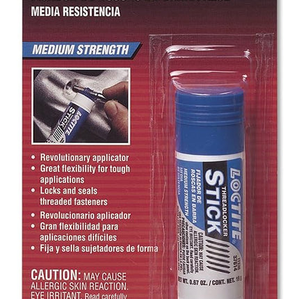 Loctite 37614-6PK Blue Medium Strength Thread Locker, 19-gram Stick, (Pack of 6)