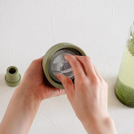 Hario FIB-75-SG Filter-In Bottle, Practical Capacity: 25.4 fl oz (750 ml), Smoky Green, Made in Japan